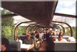 Upper level of train