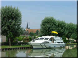 Our boat at Belleville sur Loire