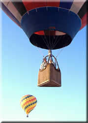 Linda and me in the balloon